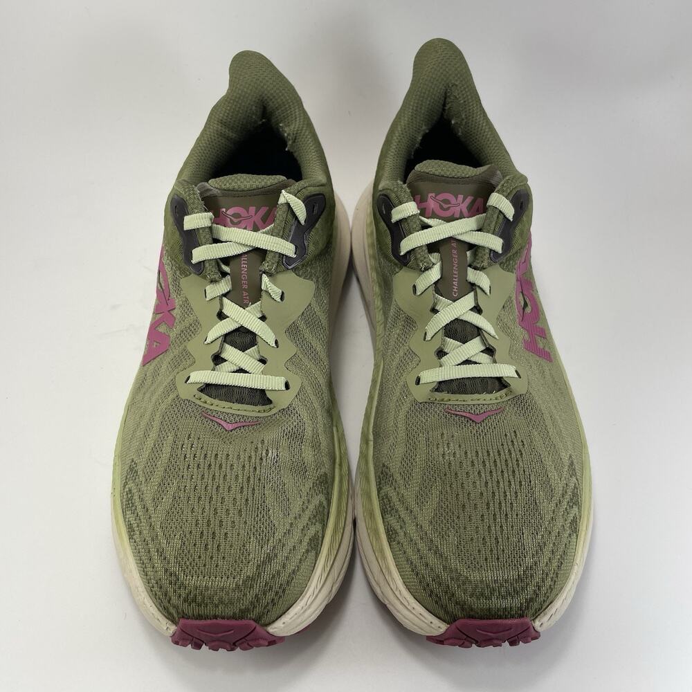 Hoka One One Challenger ATR 7 Trail Running Shoes Womens Size 9D Wide Olive - Picture 11 of 11